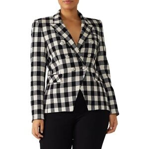 Veronica Beard Miller Dickey Jacket in black and white